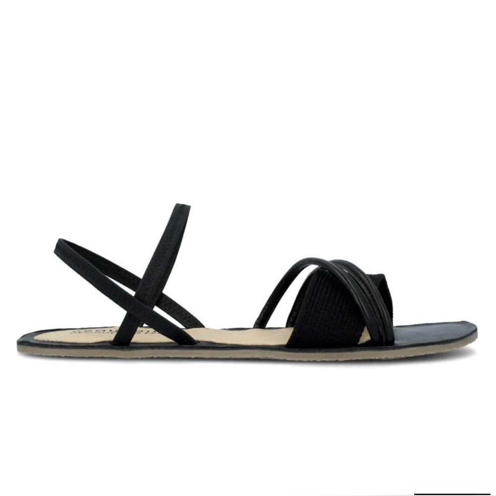 GROUNDIES Corfu Black Sandals Size US 8 EU 39
